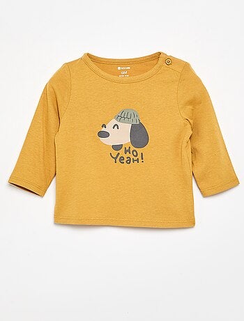 T-shirt de manga comprida com estampado