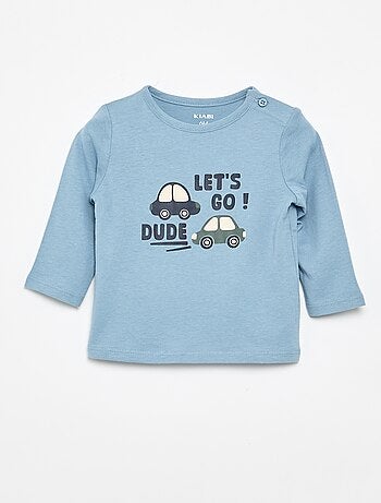 T-shirt de manga comprida com estampado