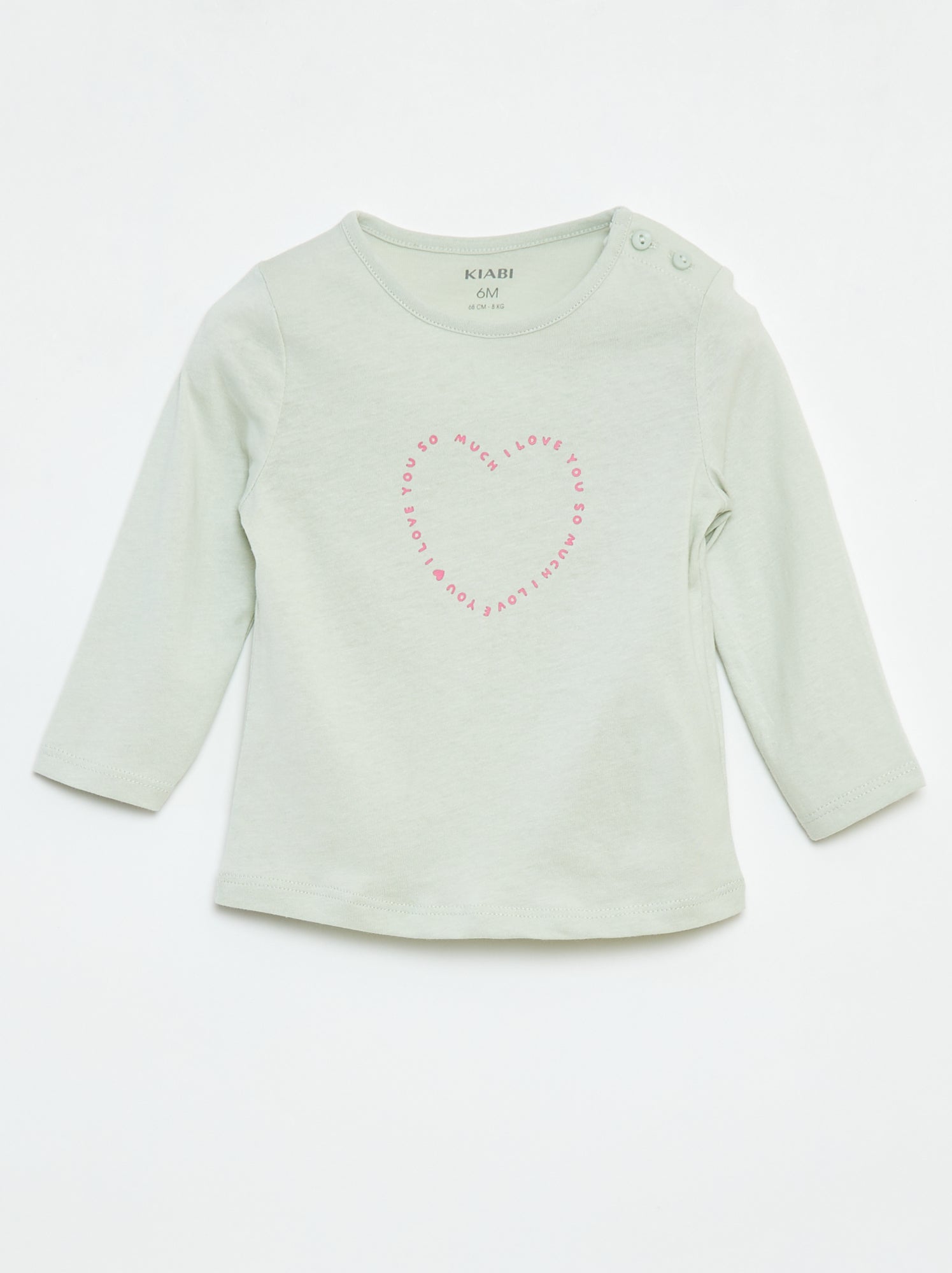 T-shirt de manga comprida com estampado