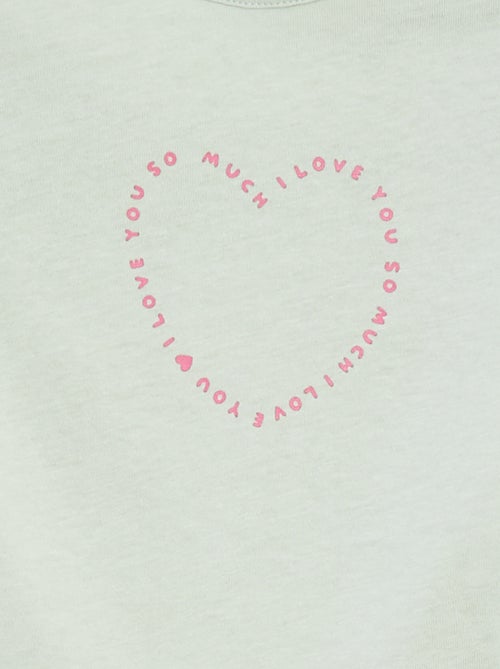 T-shirt de manga comprida com estampado - Kiabi