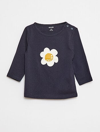 T-shirt de manga comprida com estampado