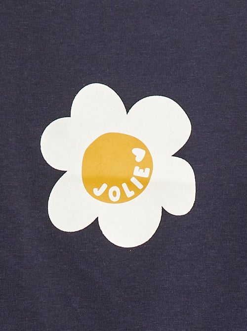 T-shirt de manga comprida com estampado - Kiabi