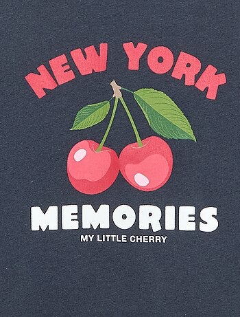T-shirt de manga comprida com estampado