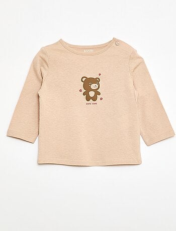 T-shirt de manga comprida com estampado