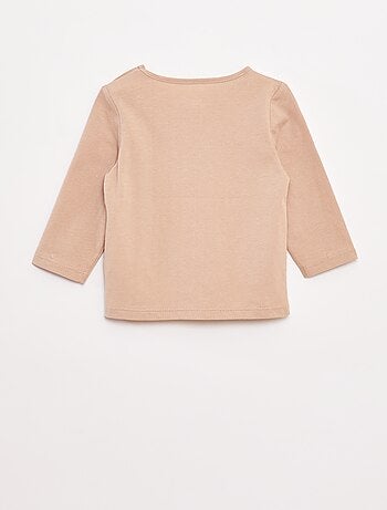 T-shirt de manga comprida com estampado