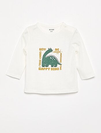 T-shirt de manga comprida com estampado