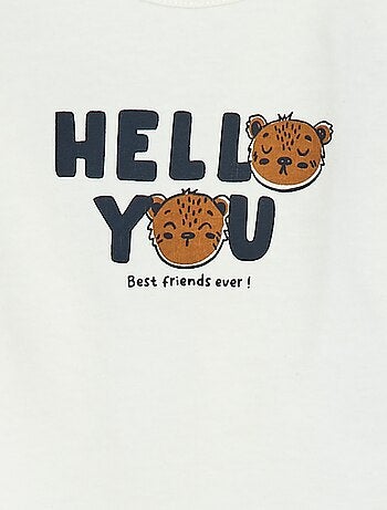 T-shirt de manga comprida com estampado