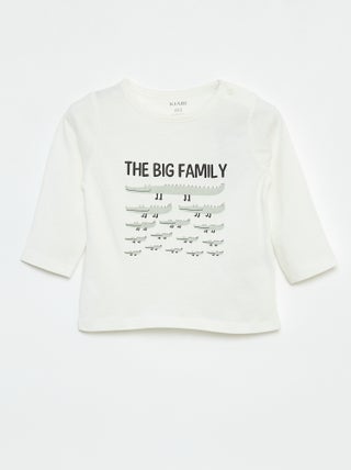 T-shirt de manga comprida com estampado