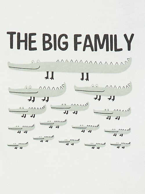 T-shirt de manga comprida com estampado - Kiabi