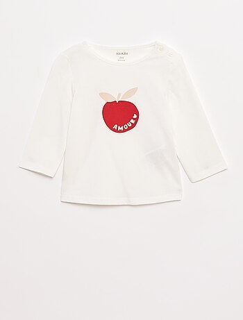 T-shirt de manga comprida com estampado