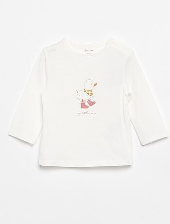 T-shirt de manga comprida com estampado