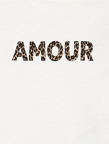T-shirt de manga comprida com estampado