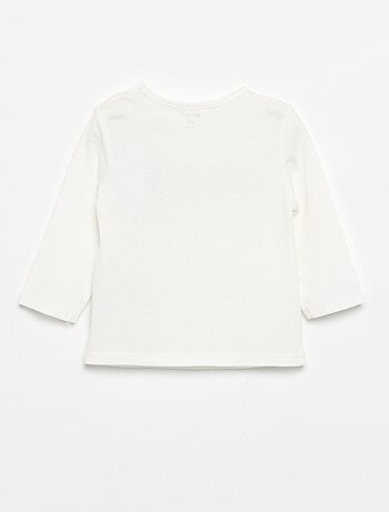 T-shirt de manga comprida com estampado