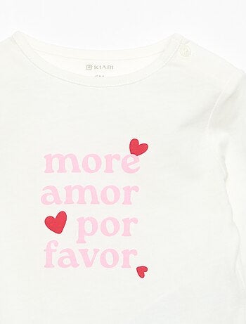 T-shirt de manga comprida com estampado