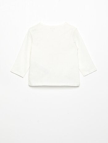 T-shirt de manga comprida com estampado