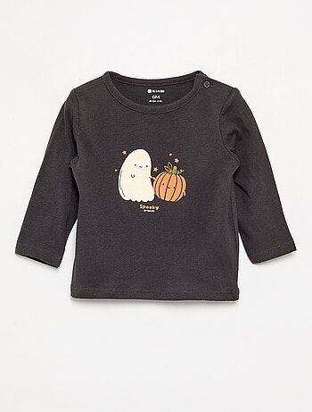 T-shirt de manga comprida com estampado