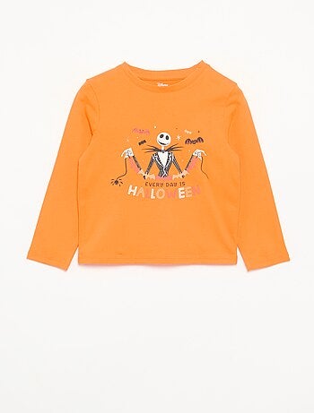 T-shirt de manga comprida com estampado 'Halloween'