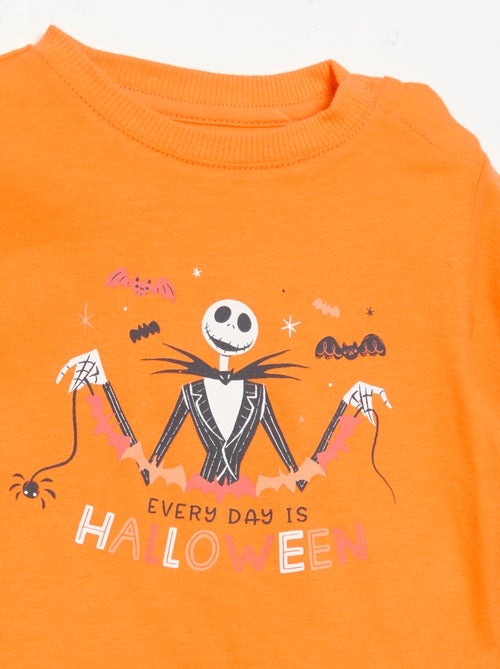 T-shirt de manga comprida com estampado 'Halloween' - Kiabi