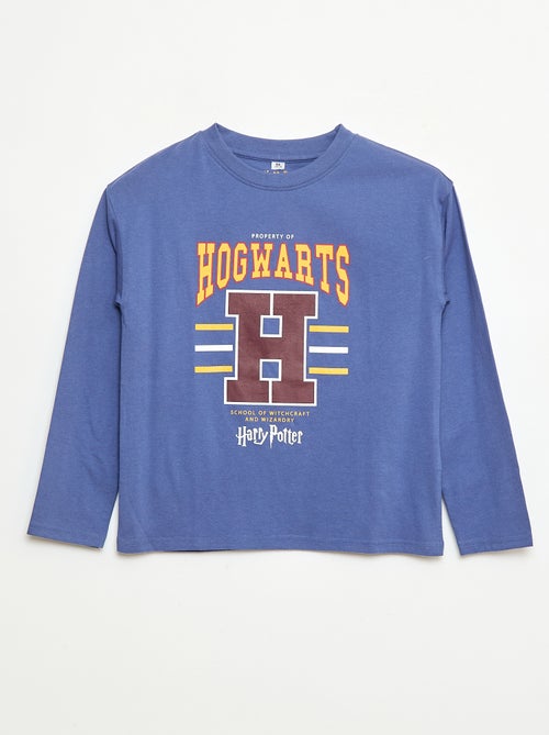 T-shirt de manga comprida com estampado 'Harry Potter' - Kiabi