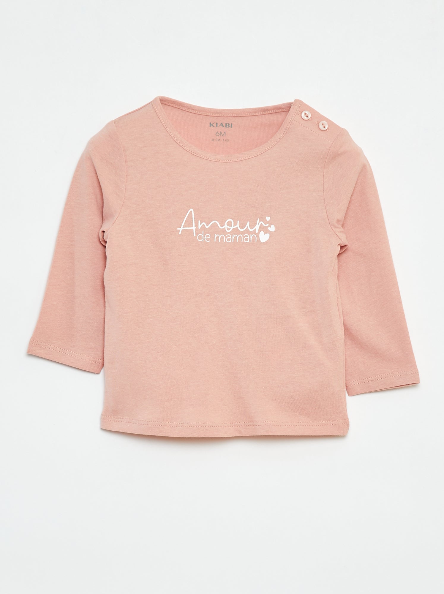 T-shirt de manga comprida com estampado