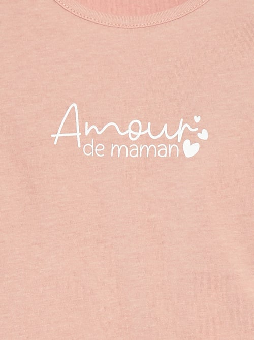 T-shirt de manga comprida com estampado - Kiabi