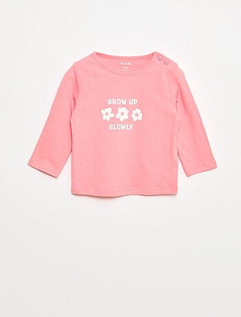 T-shirt de manga comprida com estampado