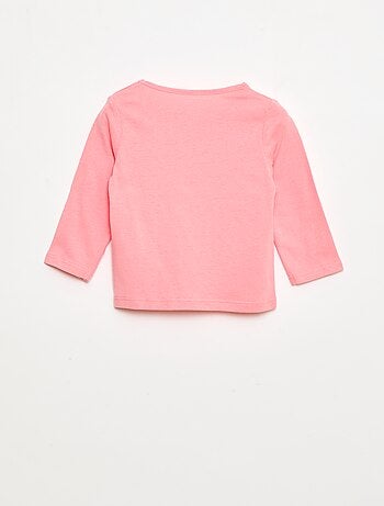 T-shirt de manga comprida com estampado