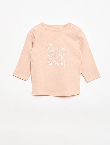 T-shirt de manga comprida com estampado