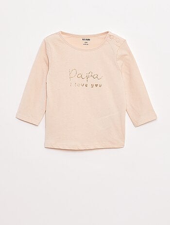 T-shirt de manga comprida com estampado