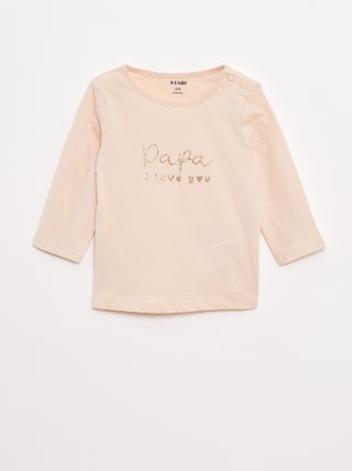 T-shirt de manga comprida com estampado