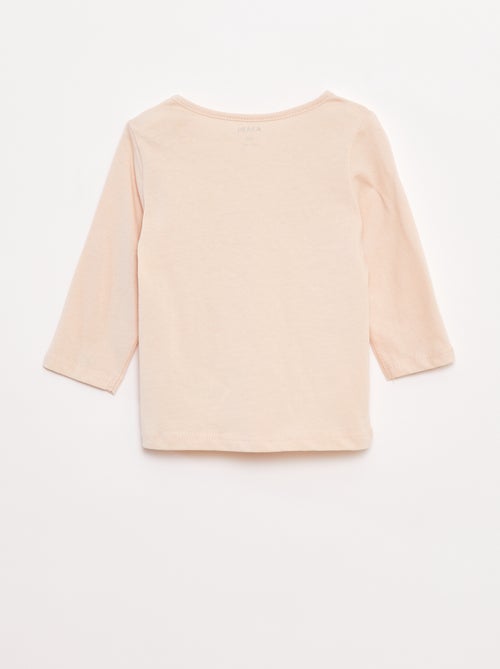 T-shirt de manga comprida com estampado - Kiabi