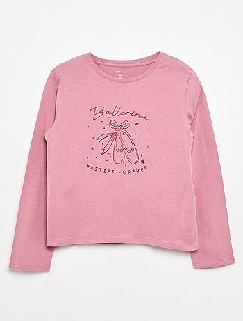 T-shirt de manga comprida com estampado