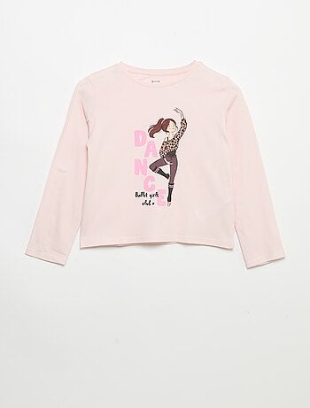 T-shirt de manga comprida com estampado