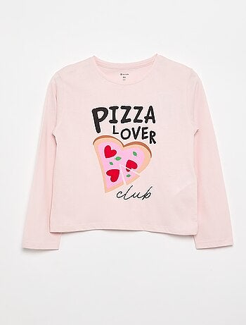 T-shirt de manga comprida com estampado