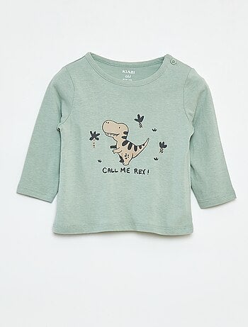 T-shirt de manga comprida com estampado