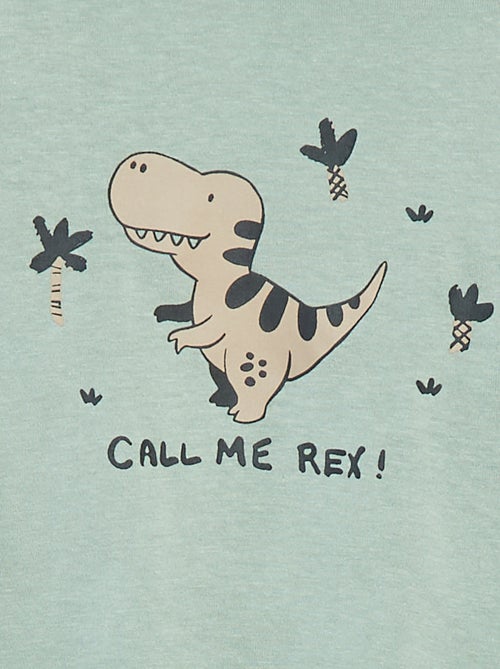 T-shirt de manga comprida com estampado - Kiabi