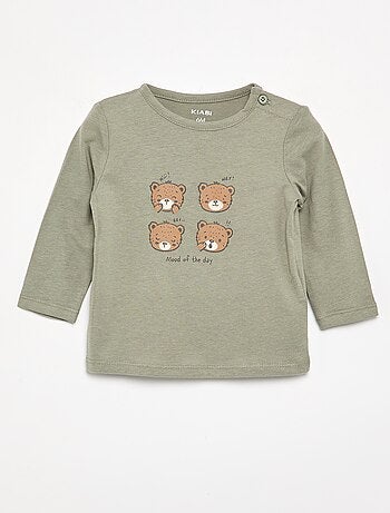 T-shirt de manga comprida com estampado