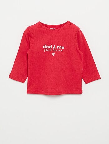T-shirt de manga comprida com estampado