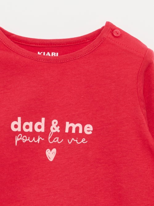 T-shirt de manga comprida com estampado - Kiabi