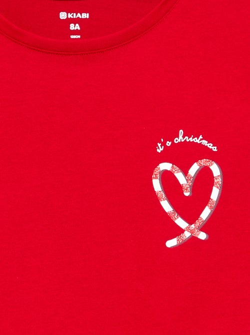 T-shirt de manga comprida com estampado - Kiabi