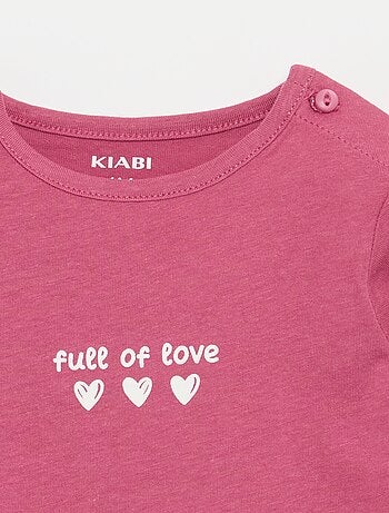 T-shirt de manga comprida com estampado