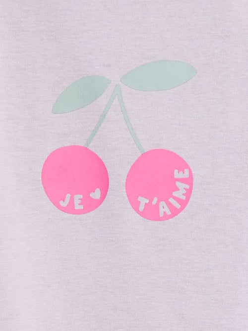 T-shirt de manga comprida com estampado - Kiabi