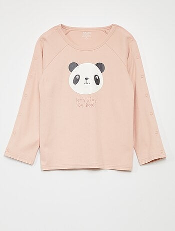 T-shirt de manga comprida com molas - coleção fácil de vestir