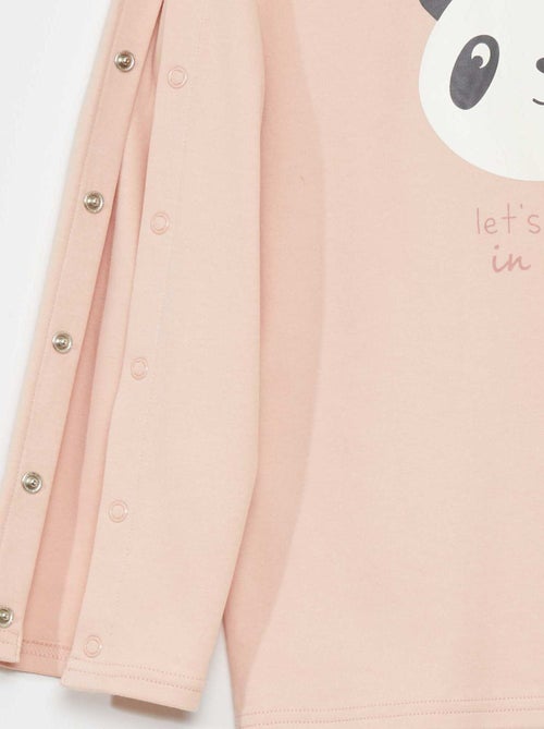 T-shirt de manga comprida com molas - coleção fácil de vestir - Kiabi