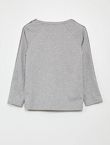 T-shirt de manga comprida com molas de pressão - So Easy