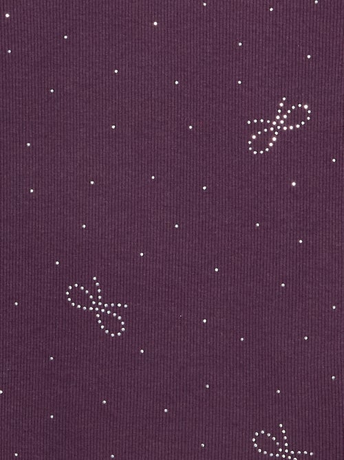 T-shirt de manga comprida com strass - Kiabi