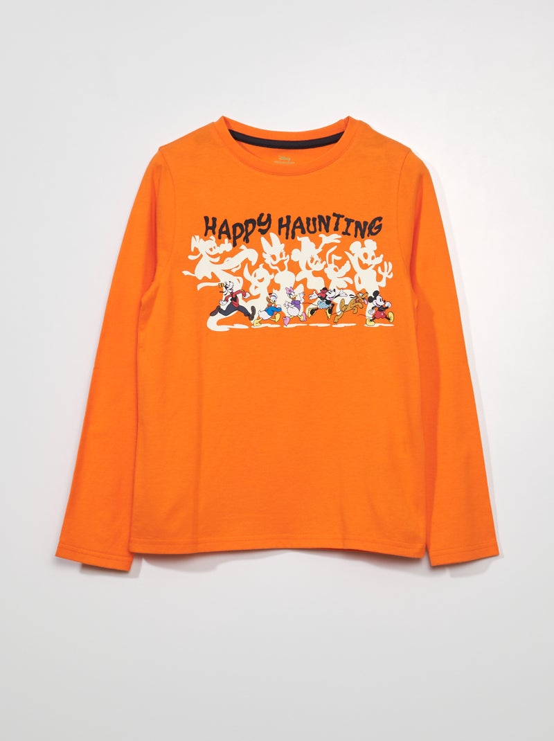 T-shirt de manga comprida 'Disney' - Halloween LARANJA - Kiabi