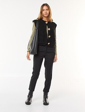 T-shirt de manga comprida em jersey