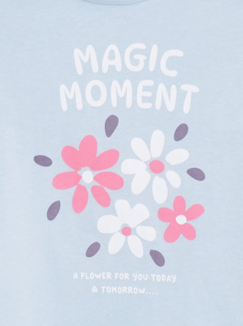 T-shirt de manga comprida estampada - Kiabi