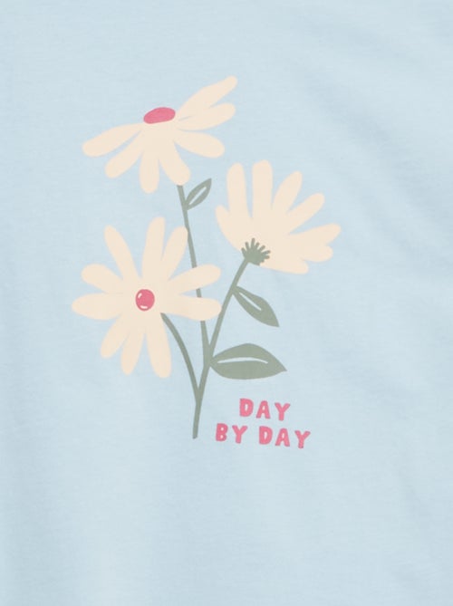 T-shirt de manga comprida estampada - Kiabi